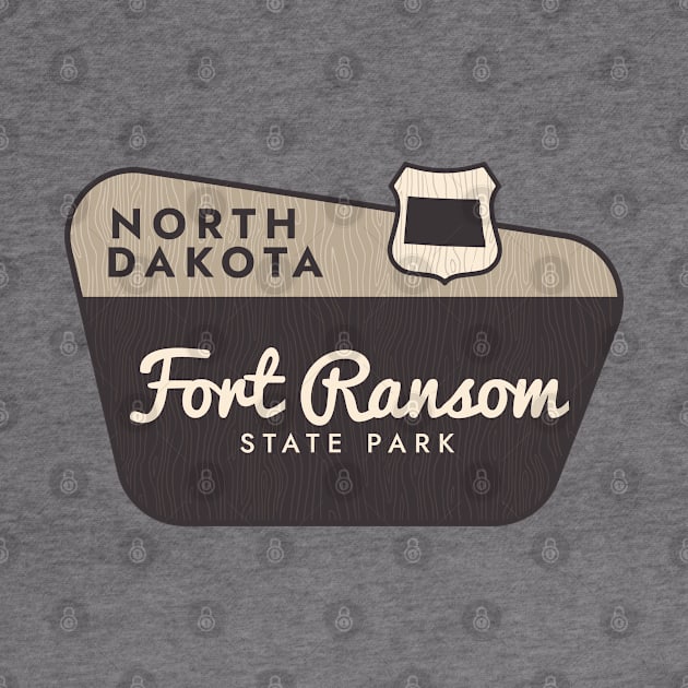 Fort Ransom State Park North Dakota Welcome Sign by Go With Tammy